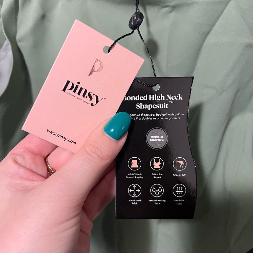 Pinsy High Neck Hourglass Shapewear Cheeky Bodysuit - Picture 10 of 11